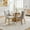 Beige + Dining Room + Foam + American Design + Dining Chairs + Set of 2 + Foam + Chenille 9, variant on Lakwi,Ultra Side Dining Chair, Thickened fabric chairs with neutrally toned solid wood legs, Bronze nail head, Set of 2,Leopard Print