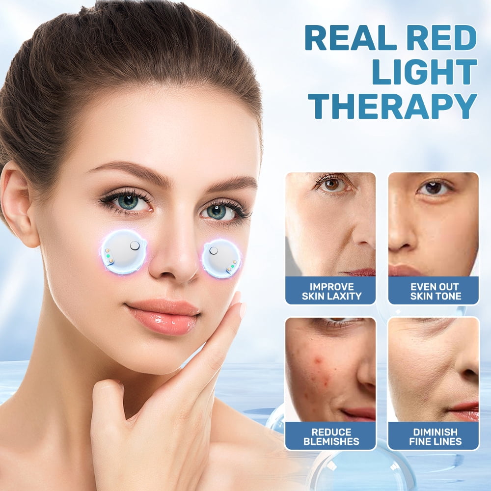 Facial Beauty Massager with Red Light Therapy & EMS Microcurrent, Portable Face Beauty Device for Skin Firming, Smoothing & Fine Lines Reduction