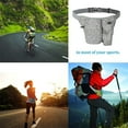 thumbnail image 5 of Lightweight Running Waist Packs with Bottle Holder, Adjustable for Jogging, Cycling,Fitness, Hiking - light grey, 5 of 5