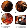 thumbnail image 3 of Designart "Portrait of a Fireman I" Fireman Metal Wall Decor, 3 of 5