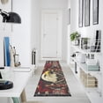 thumbnail image 4 of Yayeee Runner Rug for Bedroom 2'x6' Machine Washable Hallway Non Slip Mat, Red Abstract Eagle, 4 of 8