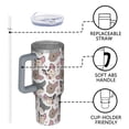 thumbnail image 4 of OBREWU Bulldog Dog and Love Heart Tumbler with Handle and Lid,Bulldog Dog and Love Heart 40oz Double Wall Vacuum Insulated Tumbler,Cups Gift for Women and Men, 4 of 7