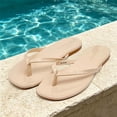 thumbnail image 2 of Flip Flops for Women Thong Flat Sandals Lightweight Minimalist Non-Slip Memory Foam Sole Open Toe Casual Vacation Daily Essentials Classic Beach Slippers, 2 of 7
