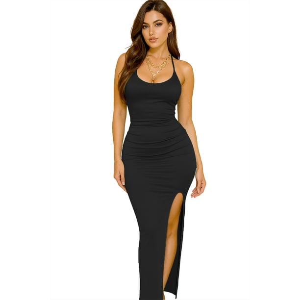 Vestido elegante sensual Negro Unitalla