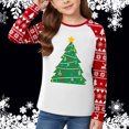 thumbnail image 2 of FUZHIQ Girls Long Sleeve Tees Shirts Christmas Tree Print Toddler Soft Crewneck Tee Tops Girls Comfort Long Sleeve Xmas T Shirt Blouse White,5-6 Years, 2 of 4