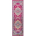 thumbnail image 4 of JONATHAN Y BOHEMIAN FLAIR 2 x 8 Runner Rug, Vintage Medallion - Pink/Ivory, BMF102B-28, 4 of 5