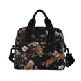 thumbnail image 6 of FORMRS Reusable Lunch Bag for Work School Leakproof Insulated Cooler with Adjustable Shoulder Strap, Black Flowers, 6 of 6
