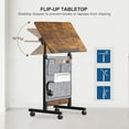 Height Adjustable Standing Desk with Storage Bag 16 x 24 in, Portable