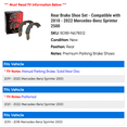 thumbnail image 2 of Rear Brake Shoe Set - Compatible with 2010 - 2022 Mercedes-Benz Sprinter 2500 2011 2012 2013 2014 2015 2016 2017 2018 2019 2020 2021, 2 of 2