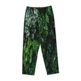 thumbnail image 4 of Sigee Lush Foliage Green Plant Print Women's Soft Pajama Pants - Breathable and Comfortable Lounge Sleep Bottoms with Elastic Waistband and Pockets-Small, 4 of 9