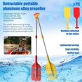 thumbnail image 3 of Vett Canoe Paddles,Telescoping Plastic Boat Paddle oars for row boatKayak Jet Ski and Canoe Portable Raft, 3 of 5