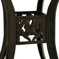 thumbnail image 4 of vidaXL Garden Table Bronze 78x78x72 cm Cast Aluminium, 4 of 5