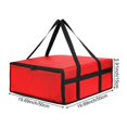thumbnail image 2 of Slccxzc Pizza Delivery Bag, Pizza Carrier Insulated Bag Food Bag Sturdy With Dual Zippers Reusable Food Warmer Bag For Catering, Commercial, 2 of 7
