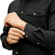thumbnail image 4 of Blusa y camisa de manga larga con cuello vuelto para hombre, informal, lisa, con botones y bolsillo, de poliéster, 4 of 4