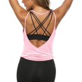 thumbnail image 1 of LEXISLOVE Camisas de entrenamiento para mujer sexy espalda abierta ropa deportiva ropa de entrenamiento deportes yoga camisetas sin mangas, 1 of 4
