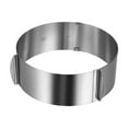 thumbnail image 2 of QTOCIO Baking Supplies, Stainless Steel Round Retractable Ring Cake Mould Adjustable Baking Tools Cake Baking Small Tool, 2 of 6