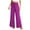 Hot Pink, variant on Women's Wide Leg Pants Solid High Waisted Palazzo Pants Trendy Casual Lounge Long Trousers with Pockets