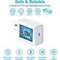thumbnail image 3 of 20W PD USB Type-C USB Charging Adapter For Fast Charging USB Tyoe-C PowerCharger Type-C Wall Adapter, USB Type-C Charger Block, 3 of 5