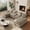 Brown, variant on Rophefx Chenille Oversized Cloud Modular Sofa,134" U Shaped Sectional Sofa Couch with Storage Console&USB Port,6 Tufted Deep Seater Couch Set for Living Room,Gray