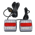 thumbnail image 2 of koolsoo LED Tail Light Trailer Trucks Stop Indicator Light Submersible, 12V Red+White, 2 of 9