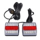 thumbnail image 2 of KIT DE LUZ TRASERA DE REMOLQUE LED 12V Cola Rojo + blanco Luces LED para remolque, 2 of 8