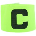 thumbnail image 4 of KAKOWELY 3 brazaletes de capitán de fútbol: diseño ajustable y antideslizante para líderes de equipos de fútbol. Mangas elásticas para entrenamientos, color amarillo., 4 of 4