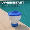 thumbnail image 2 of XtremepowerUS 3" Floating Tablet Chlorine Dispenser 2 Pack, 3-lb Capacity (2) Chemical Dispenser Swimming Pool Spa Floating Chlorine Dispenser, 2 of 8