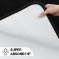 thumbnail image 7 of Plush Thick Bathroom Rugs, Super Elastic Soft Fluffy Luxury Bath Mat for Bathroom, Non-Slip Water Absorbent, Easier to Dry, Machine Washable Bath Rug Runner, 20"×32", Black, 7 of 7
