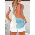 thumbnail image 4 of HOTAPEI Tank Tops for Women Summer V Neck Knit Tank Top Casual Color Block Sleeveless Tops, 4 of 5