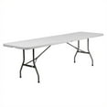 thumbnail image 1 of Pemberly Row Table Pliante Bi en Plastique, Blanc, 1 of 2