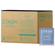 Stash Tea Earl Grey Black Tea, 100 Count Box of Tea Bags in Foil (packaging may vary) Full Caffeine Tea, Black Tea with Bergamot, Enjoy Hot or Iced