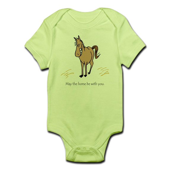 CafePress - May The Horse Be With You Body Suit - Baby Light Bodysuit