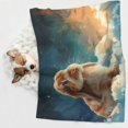 thumbnail image 6 of Naloa Starry Sky Cloud Cute Rabbit Dog Blanket, 3 Sizes Cat Blanket for Indoor Cats Large Medium Small Dog Gifts-Small, 6 of 8