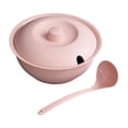 thumbnail image 3 of de vajilla para de paja de saludable Tazón de sopa resistente al calor para fideos Rosa claro, 3 of 8