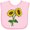 AD-Pink, variant on Inktastic Pair of Sunflowers Boys or Girls Baby Bib