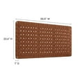 thumbnail image 6 of Sparta Weave Vegan Leather Full Headboard in Walnut Brown, 6 of 7