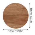 thumbnail image 2 of Raindrops Cup Cushions Wooden Coasters Wood Color 2Pcs 3.93X3.93X0.39in, 2 of 8