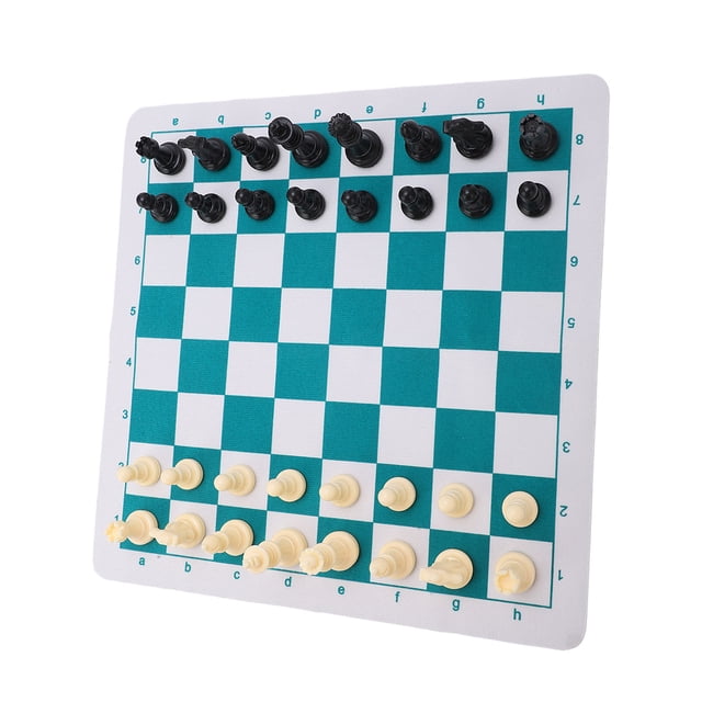 Juego de ajedrez ANGGREK Tablero de ajedrez de Cuero PU