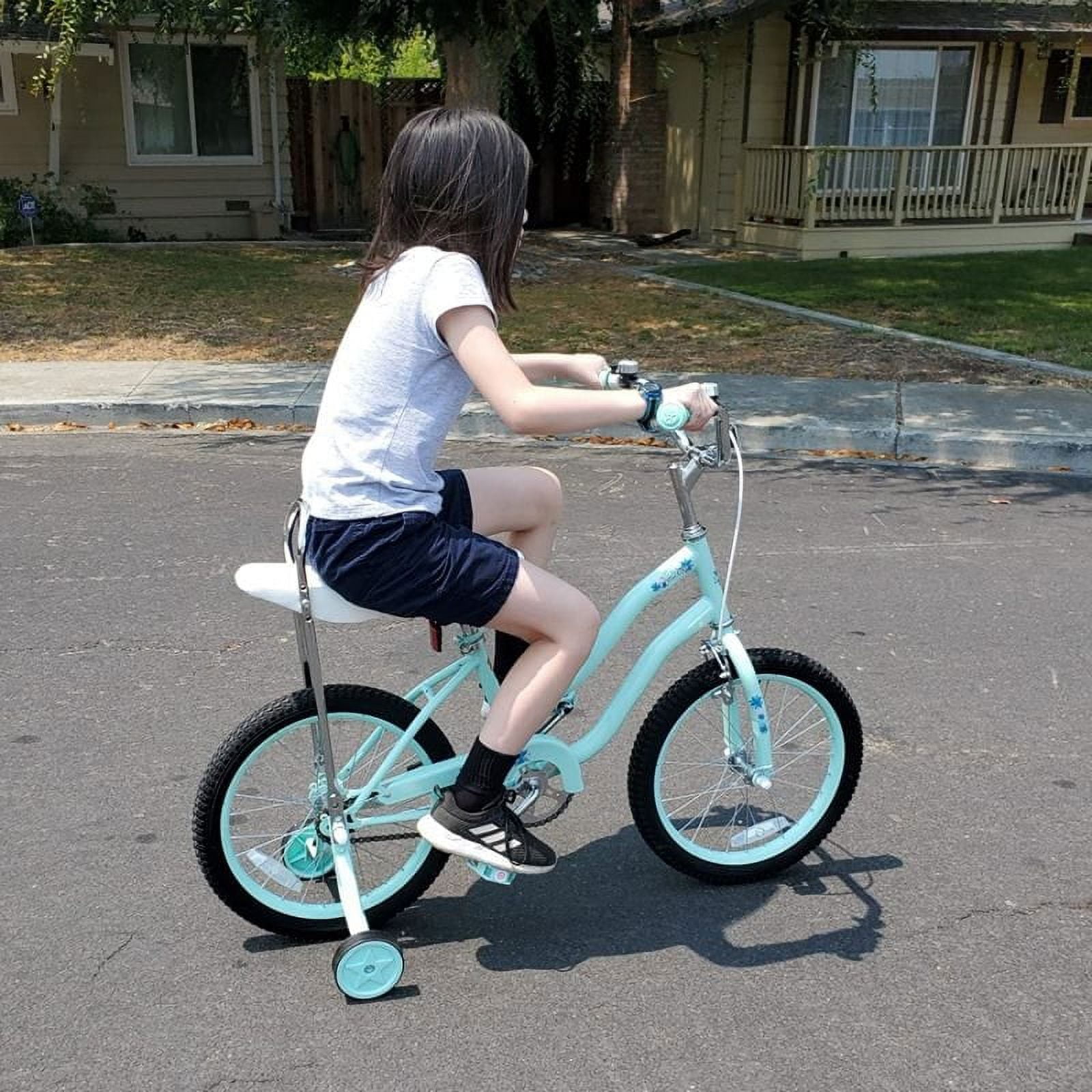 Joystar 20 inch Kids Cruiser Bike 20 In. Wheels for Girls Ages 6 12 Years with Handbrake and Coaster Brakes Classic Frame Shape with Low Stand Over Height Kickstand Included Green Walmart