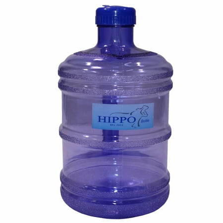ZForce Eco Friendly 1 Gallon BPA FREE Reusable Plastic Drinking Water Big Mouth Bottle Jug Container with Holder Drinking