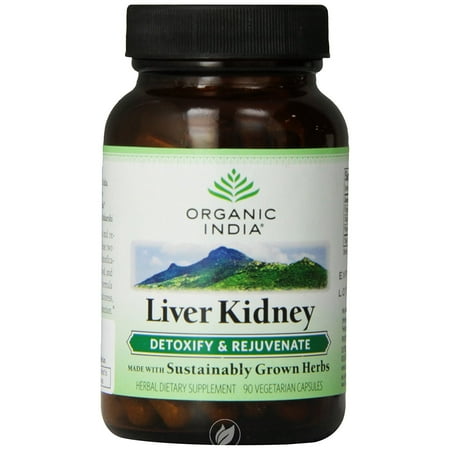Organic India Liver Kidney 90 Capsule, Pack of 2