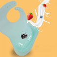 thumbnail image 2 of Baby Silicone Bib Three-dimensional Waterproof Disposable Saliva Pocket Baby Eating Bib ---Giraffe, 2 of 4
