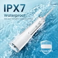 thumbnail image 7 of OasiSmile Water Flosser for Teeth Cleaning, Portable Cordless Dental Floss 300ML Rechargeable Oral Irrigator with 5 Jet Tips for Home Travel Office, White, 7 of 7