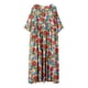 thumbnail image 3 of Vestido de lino de algod贸n para mujer, vestido largo vintage de manga corta con cuello redondo Irfora  4, 3 of 7
