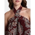 thumbnail image 5 of Time and Tru Women's Print Halter Top, Sizes XS-XXXL, 5 of 6