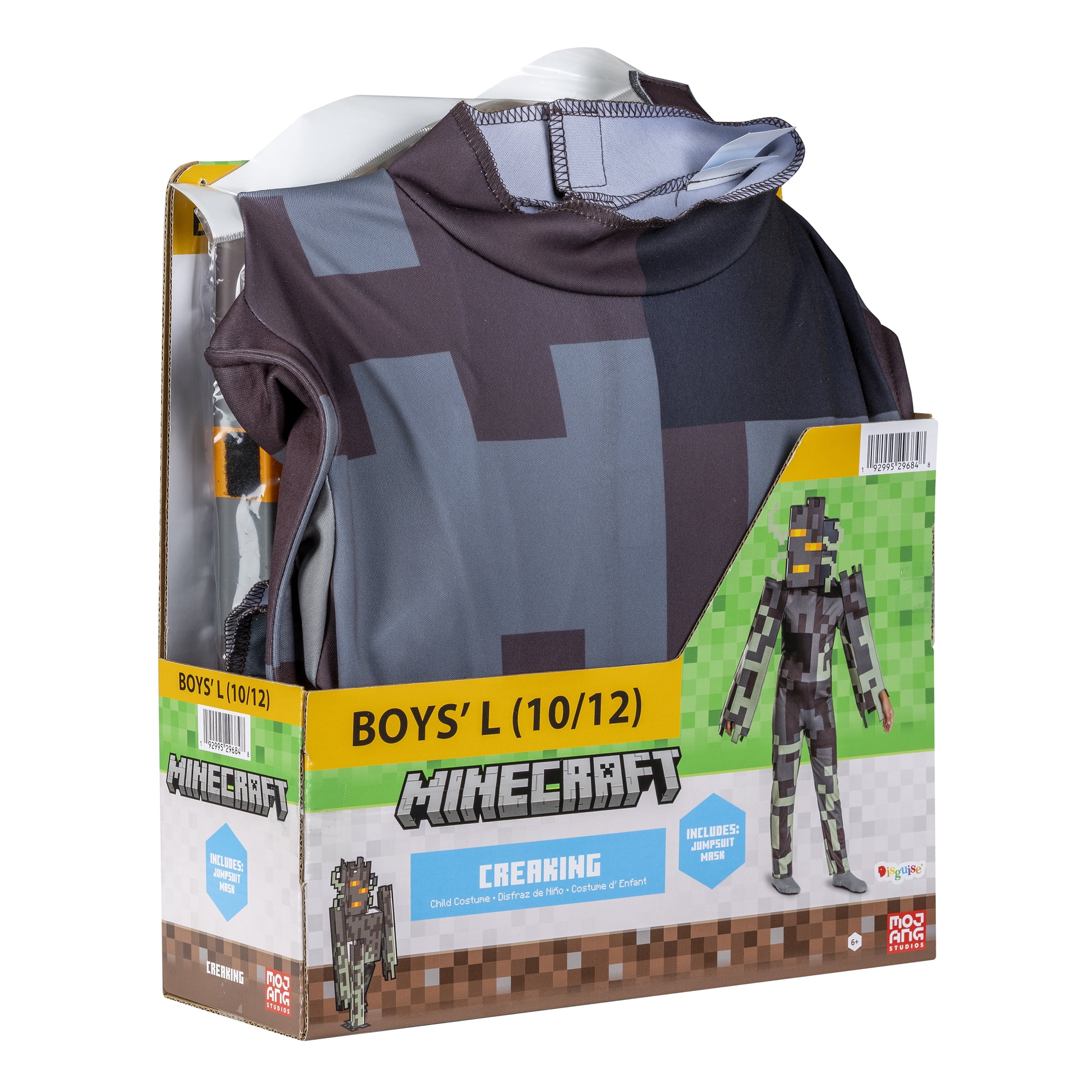 Minecraft Creaking Halloween Costume for Children, Boys Size L (10/12), by Disguise