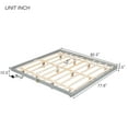 thumbnail image 4 of Pouseayar King Size Floating Bed Frame with LED Lights, Low Profile Platform Bed, Gray, 4 of 10