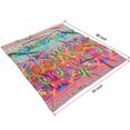 thumbnail image 3 of Colorful Pioneer Flower Pattern Blanket,Comfortable Soft Lamb Wool Throw Blanket,All Season,Warm Lightweight Blankets for Sofa Bed Couch Living Room Chair,50"x60", 3 of 4