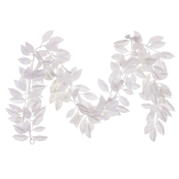 Vickerman 6' White Artificial Gardenia Snowy Garland.
