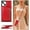 Red, variant on Case for iPhone 7 Plus iPhone 8 Plus, PU Leather Zipper Wallet Handbag Case with Card Holder Slots with Crossbody Wrist Strap Kickstand Magnetic Clasp Soft TPU Bumper Flip Case Cover - Red